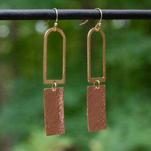 Brass Arches and Hammered Copper