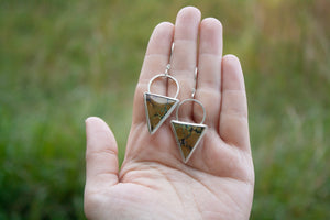 Triangle Turquoise Earrings