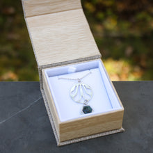 Load image into Gallery viewer, Medium Burlap Earring and Necklace Box
